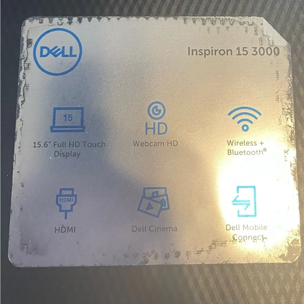 Dell Inspiron 15 3000 touch screen laptop 15.6”
